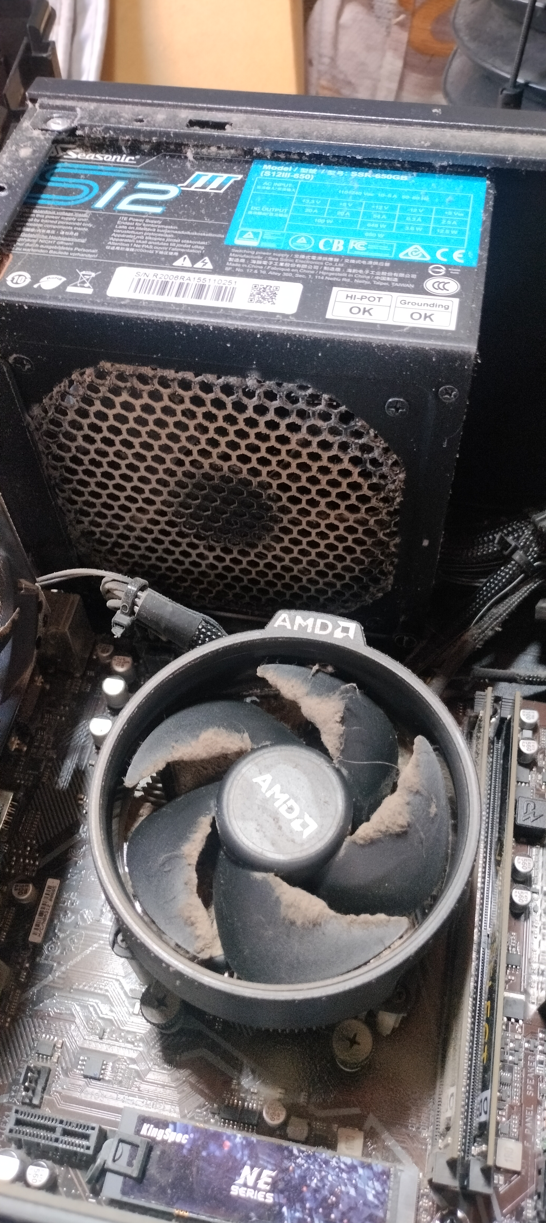 Antes 1 - Motherboard suja
